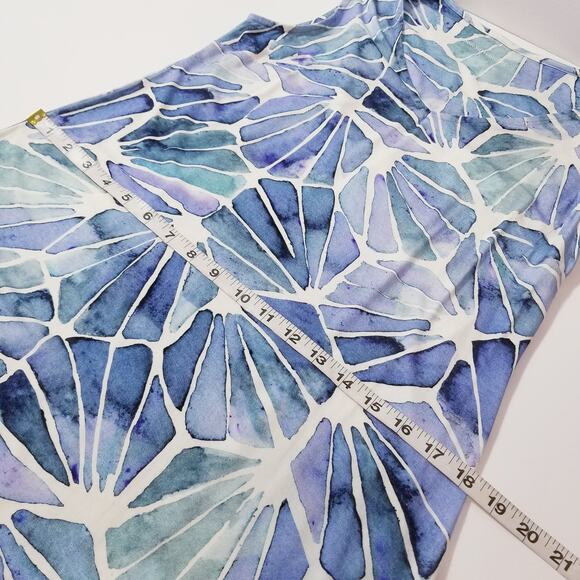 Soft Surroundings Women size Small Castel Maxi Dress Blue White - Picture 5 of 11